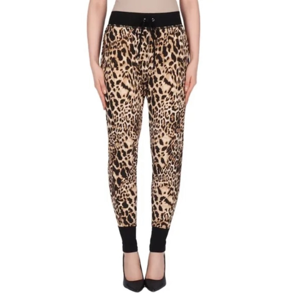 NEW Joseph Ribkoff Animal Cheetah Print Jogger Pant